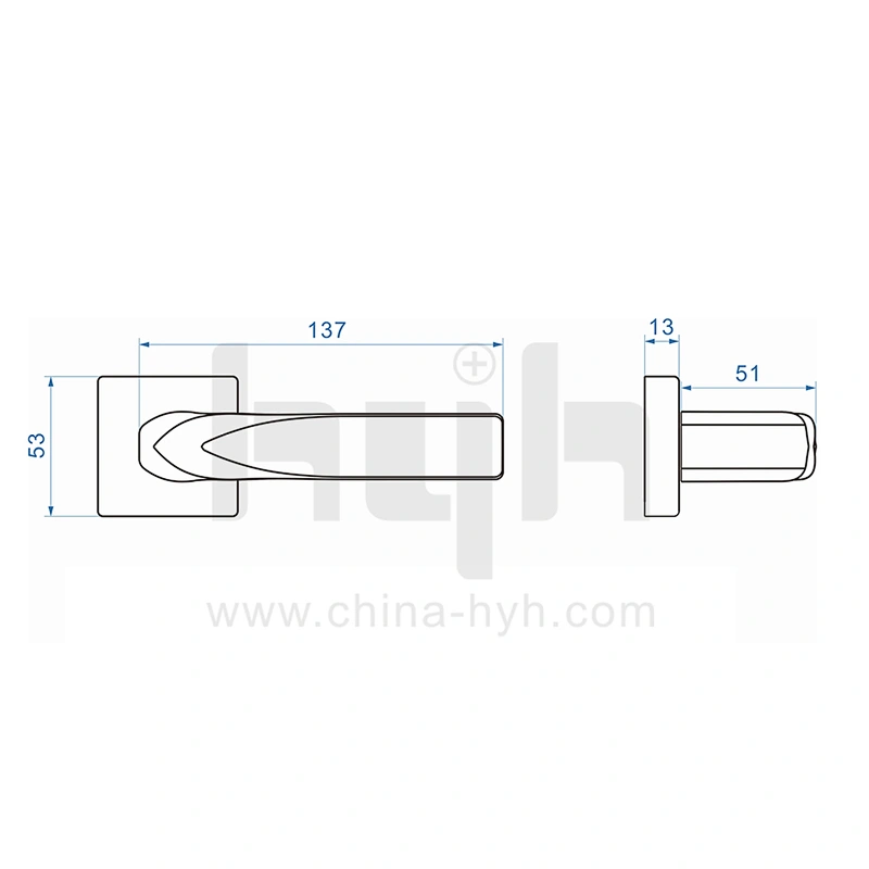 Key Handel Handle Interior Black Zinc Alloy Mold Door Lock Door Entrance Bathroom Door Lock