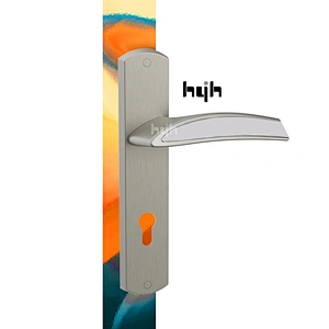 Top Quality Entrance Zinc Alloy Plate Door Handle, Luxury Door Handles With Plate