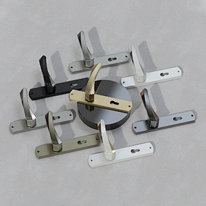 Newest Fashional Design Attractive Price Entrance Plate Wooden Lever Door Handle