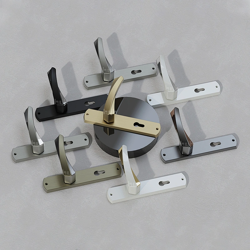 Newest Fashional Design Attractive Price Entrance Plate Wooden Lever Door Handle