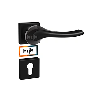 hyh Wooden Internal Lever Bathroom Gold Lock Door Handle With Handle