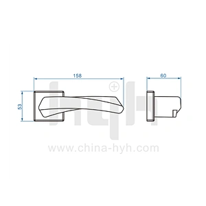hyh Latest Design Hot Sale Reasonable Price High Security Entry Door Locks