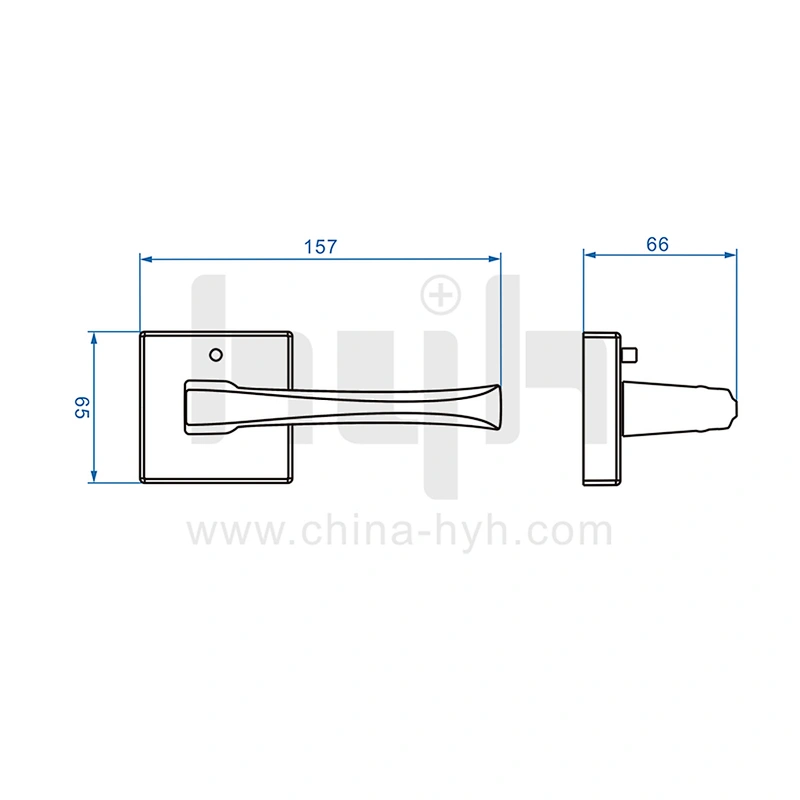 Hot Sale Heavy Duty Interior Zamak Passage Door Lock