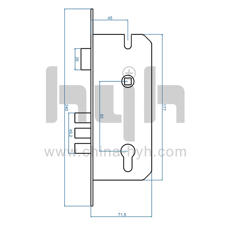 New Italy Style Zamak Double Open Glass Door Sliding Door Pull Handles
