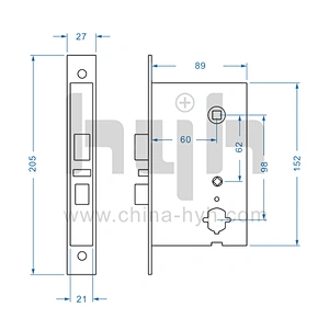 hyh Hotel Use Card Electric Main Door Lock