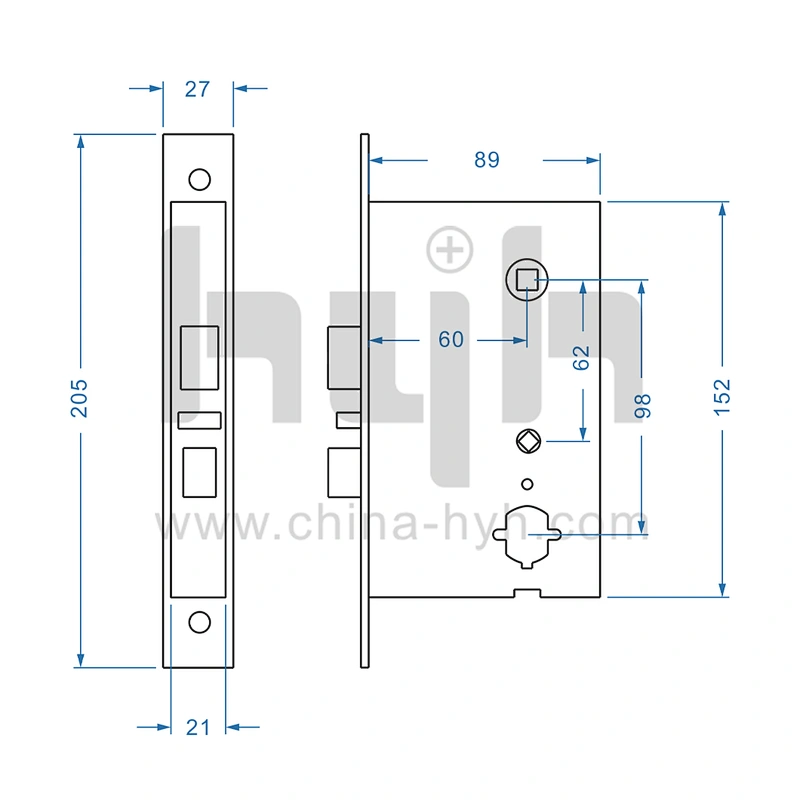 hyh Hotel Use Card Electric Main Door Lock
