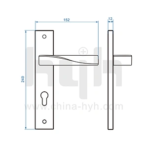 Wholesale Standard Size Excellent Quality Zinc Alloy  Lever Door Handle