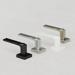 hyh Italian New Square Door Handle Brushed Nickle, Mblack Entry Door Handle With Manufacturer Price