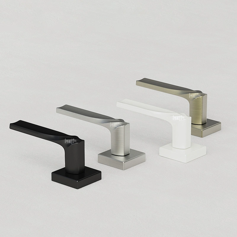 hyh Italian New Square Door Handle Brushed Nickle, Mblack Entry Door Handle With Manufacturer Price