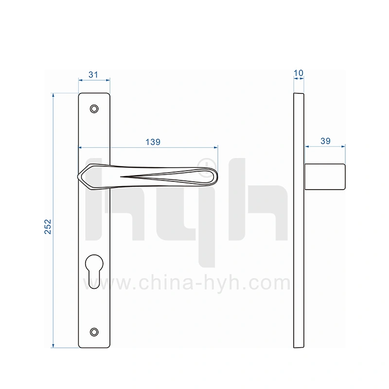hyh Italian Door Handle For French Door