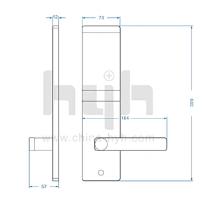 hyh Card Access Smart Door Lock for Home and Office