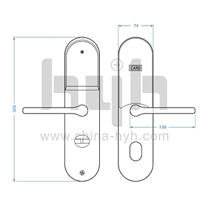 hyh Hotel Use Card Electric Main Door Lock