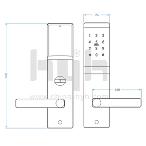 hyh Card Access Smart Door Lock for Home and Office