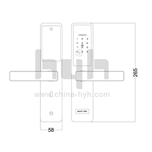 hyh Digital Password Smart Door Lock for Apartment