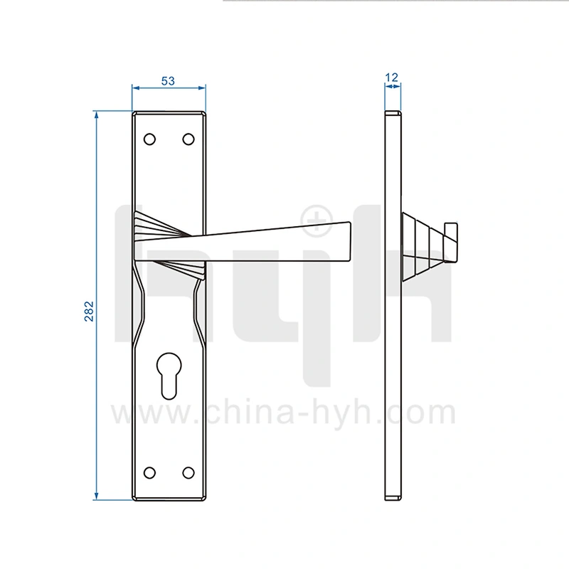 Zinc Patent Mortise Hotel Wooden Room Classic Zinc Alloy Door Lock
