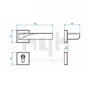 Latest Zinc Alloy Luxury Wooden Security Mortise Main Door Handle Design Modern Black Lever Door Handle And Locks