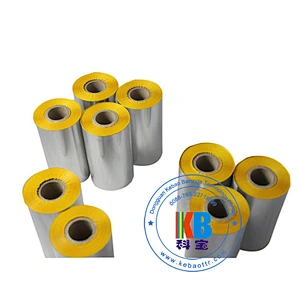 TTR wax resin color zebra godex  Cab  barcode thermal transfer printing yellow printer ribbon