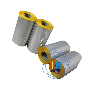 TTR wax resin color zebra godex  Cab  barcode thermal transfer printing yellow printer ribbon
