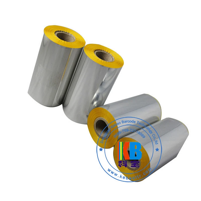 TTR wax resin color zebra godex  Cab  barcode thermal transfer printing yellow printer ribbon