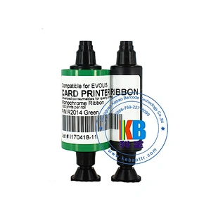 Compatible R2014 Dualys Series ID Card Printer Green Printing 1000prints pebble evoils ribbon