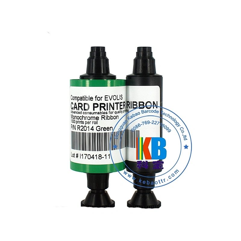 Compatible R2014 Dualys Series ID Card Printer Green Printing 1000prints pebble evoils ribbon