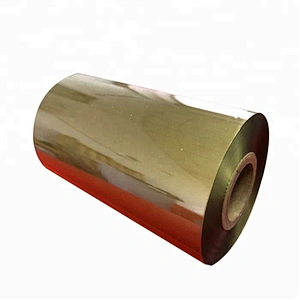 High quality printer ribbon gold resin foil printed thermal transfer ribbon