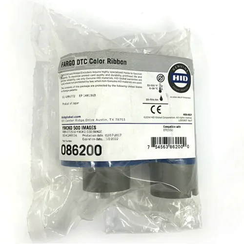 genuine ymcko full color ribbon 45200 86200 dtc4500e id card label printer id card ribbon