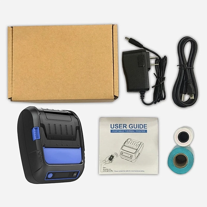 58mm mini P18 Bluetooth usb port sticker label thermal paper roll label printer