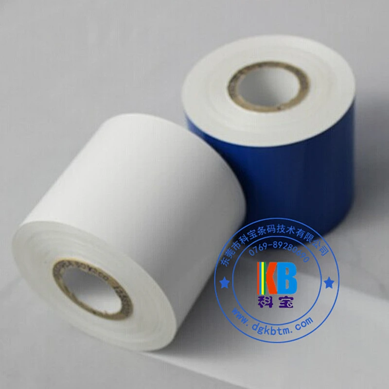 Compatible zebra printer DNP white resin color thermal label sticker printing barcode ribbon