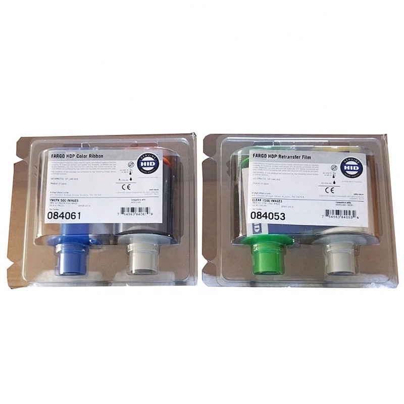 Original ID card printer  TTR Sublimation card printer ribbon YMCFK hdp5000 84061 uv color thermal ribbon