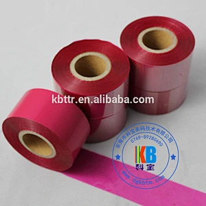 Polyamide Nylon taffeta care label printing wash resin magenta color printer ribbon