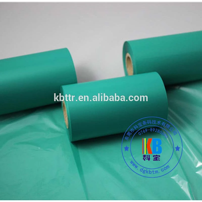 Color wash resin ribbon for barcode thermal label printer
