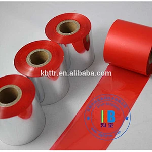 TTR Black and white color ribbon transfer printing ribbon printer red resin wash ribbon