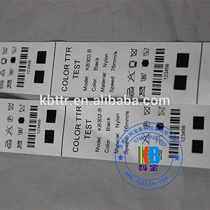 Textile fabric color thermal ribbon for satin polyamide taffeta label printing