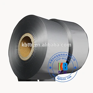 Wash printer ribbon printer black satin care ribbon printing 35mm*450m silver wash resin thermal ribbon