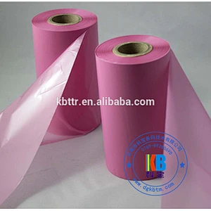 Textile fabric clothing thermal printing  pink textile color thermal transfer ribbon