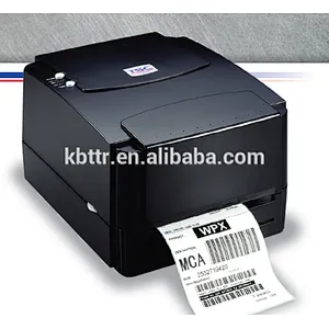 Thermal transfer label sticker printing Zebra GK420T GX430 barcode fabric satin garment printer