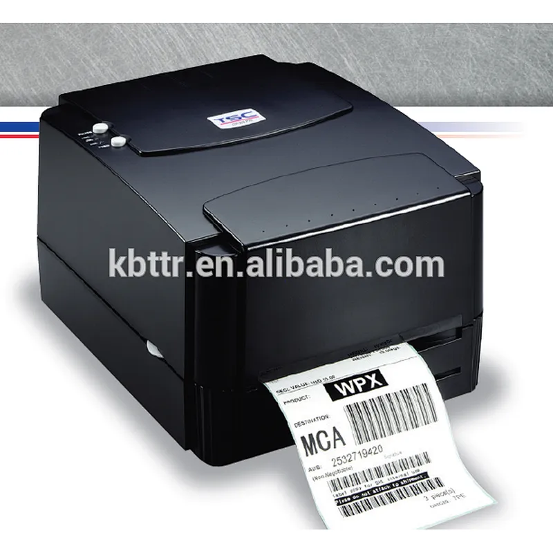 Thermal transfer label sticker printing Zebra GK420T GX430 barcode fabric satin garment printer