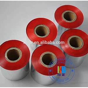 Wash resin material color printer ribbon fabric clothing care label printing red label printer ribbon