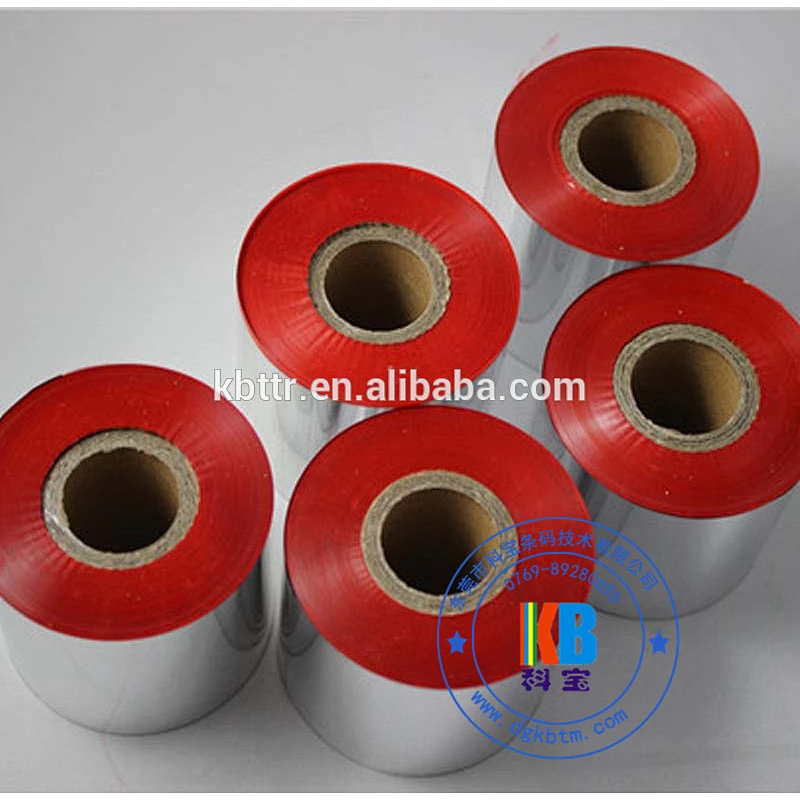Wash resin material color printer ribbon fabric clothing care label printing red label printer ribbon