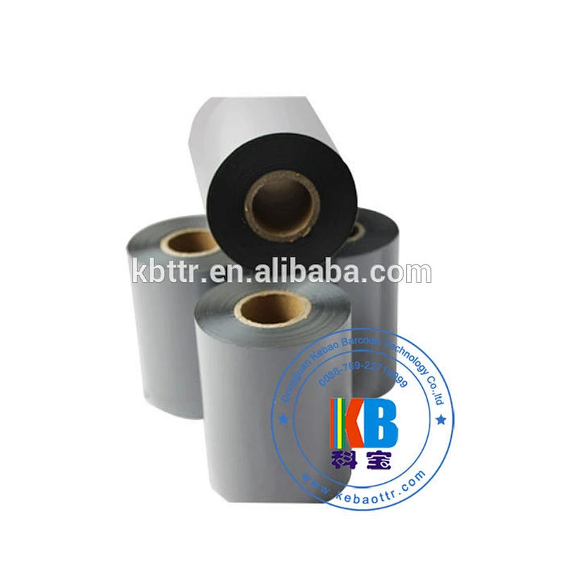 Garment clothing label printing barcode thermal printer grey resin barcode ribbon