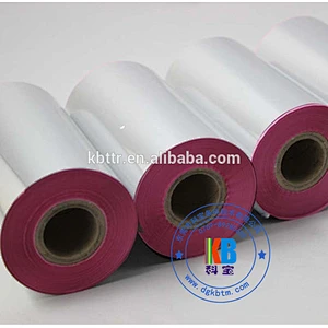 Wash care label printing barcode printer resin pink color thermal transfer printer ribbon