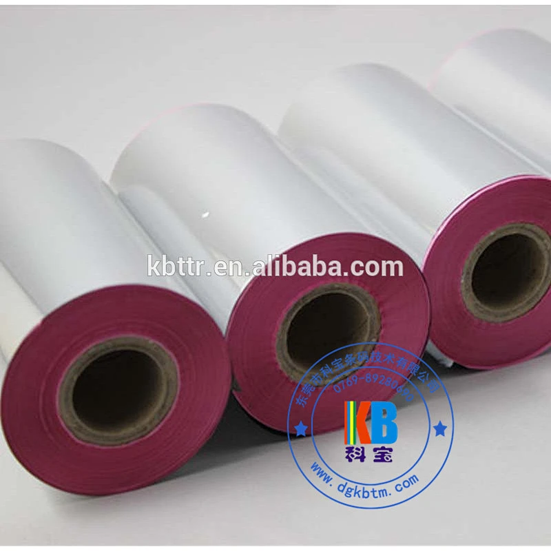 Wash care label printing barcode printer resin pink color thermal transfer printer ribbon
