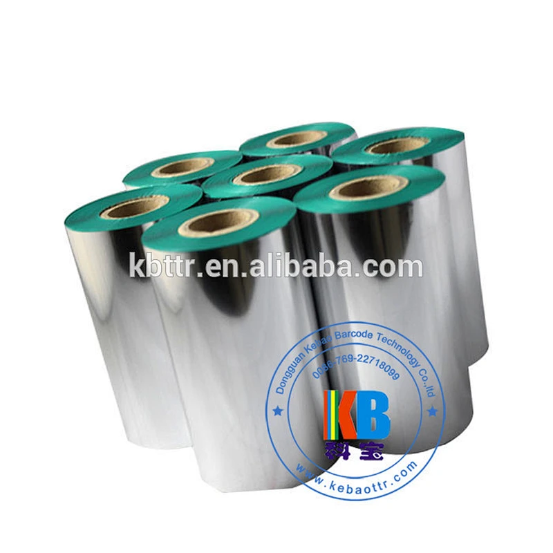 Textile polyester fabric garment label printing wash resin barcode label printer ribbon