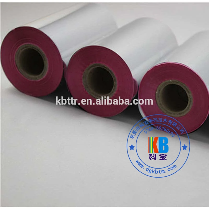 Zebra barcode color printer fabric clothing label printing pink resin thermal transfer ribbon