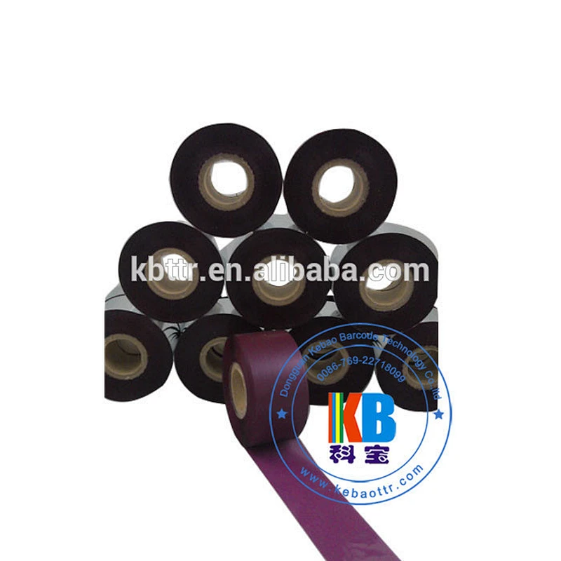garment care label printing Color resin material amethyst wash barcode printer thermal ribbon