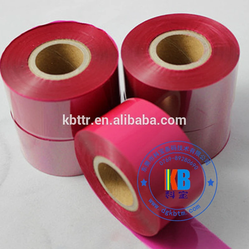 Cheap price magenta color wax resin compatible zebra printer ribbon