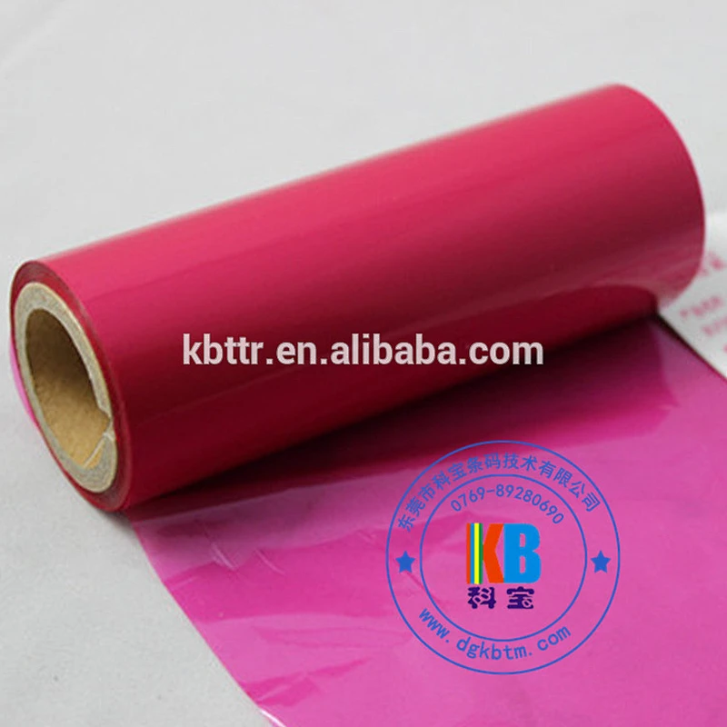 Printer thermal ink ribbon resin wax paper sticker printing magenta printer ribbon
