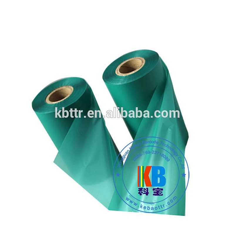 Textile polyester fabric garment label printing wash resin barcode label printer ribbon
