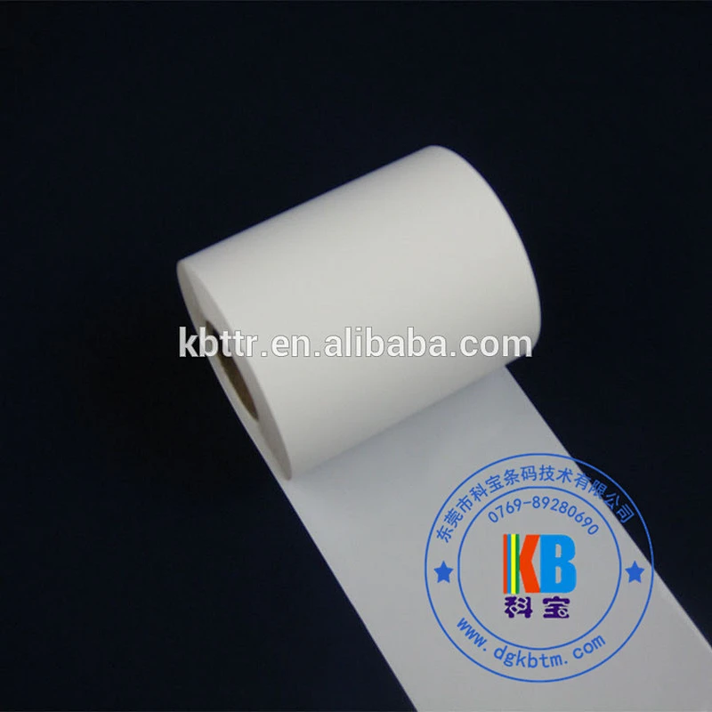 White Garment clothing care label printing white color wash resin ribbon